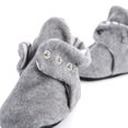 thumbnail image 6 of Anti-Slip Sole, Fleece Baby Booties, Newborn Home Booties, Sweat Proof Organic Cotton Lining, Gray, 6 of 7