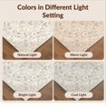 thumbnail image 7 of Design&I 8'x10' Washable Area Rug Sleek Flatweave Pet Friendly Pink Blush Beige Ornamental Centerpiece Delicate Vine Motif Cream for King Size Bedroom, Under Bed, 7 of 7