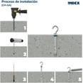 thumbnail image 4 of Pack of 100 Anti-Anchors for High Loads, Galvanised, M8 x 60 mm, Diameter 11 mm, 4 of 5