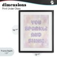 thumbnail image 4 of Stupell Industries Eclectic You Sparkle And Shine Pastels Black Framed Print Under Glass, 13 x 16, by Lil' Rue, 4 of 8