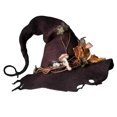 thumbnail image 1 of Sombreros De Bruja De Fieltro Para Halloween, Sombrero Puntiagudo Para Fiesta De Halloween, Sombrero De Fieltro, Decoración Para La Cabeza De Cosplay, Accesorios Para Disfraces Kearding AP007249-03, 1 of 6