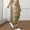Khaki plus size cargo pants a1, variant on Cagogo Women's Plus Size Cargo Pants High Waisted Casual Loose Long Trousers with Pockets Drawstring Elastic Waist Baggy Streetwear Summer Travel Work Pants, Red 2XL