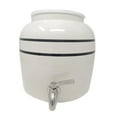 thumbnail image 5 of Porcelain Ceramic Water Dispenser Crock Set With Stainless Steel Faucet, Lid and Wooden Counter Stand, 5 of 9