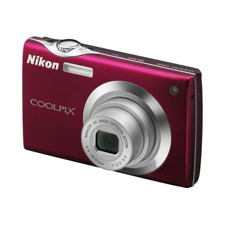Nikon Coolpix S4000 - Digital camera - compact - 12.0 MP - 720p - 4x optical zoom - red