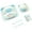 Multicolor, variant on A set of environmental protection bamboo fiber children's tableware set baby divided plate cartoon five-piece set