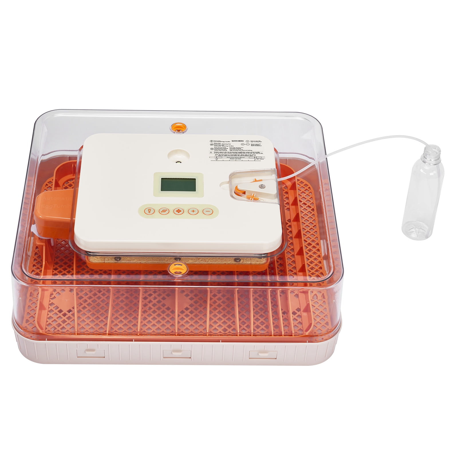 56 Eggs Incubator with Fully Automatic Turner, Upgraded LED Candler, Auto Temp & Humidity Control (Fahrenheit Display), Strip Egg Tray, 56H 110V 85W