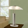 thumbnail image 2 of Artiva USA Avalon Touch-switch Table Lamp, Frosted Canoe Glass Shade, Satin Nickel/Chrome, 2 of 2