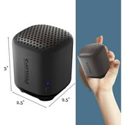 Philips Wireless Bluetooth Speaker Portable & Waterproof Outdoor Mini Speaker 8 Hrs Play Time, Black