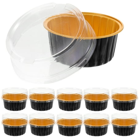 

25 Sets of Cake Baking Cups Cake Packing Cups Small Baking Cups Dessert Boxes Aluminum Foil Cups