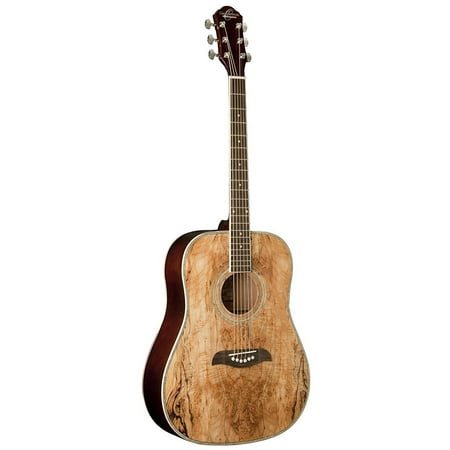 Oscar Schmidt Dreadnought 3/4 Size Acoustic Guitar, Spalted Maple,