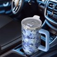 thumbnail image 6 of 40oz Tumbler with Handle and Straw, Vacuum Insulated Stainless Steel Travel Mug, Fits Car Cup Holder, Camo Print, 6 of 6
