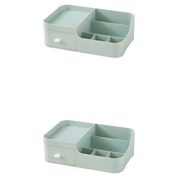 Bewildely Caja de almacenamiento de cosméticos Cajón Organizador de maquillaje de escritorio Papelería para el cuidado de la piel Type2 NO2