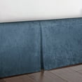 thumbnail image 3 of Juno Velvet Bluebell Platform Bed Skirt Queen 18" Drop, 3 of 4