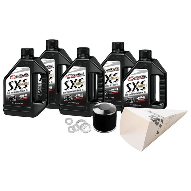 Tusk 4Stroke Oil Change Kit Maxima SXS Premium 4Stroke Oil 10W40 For