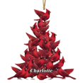 thumbnail image 1 of 2D Red Cardinals Festival Decoration for Party Decor Bird Hanging Keepsake Gift, 1 of 5