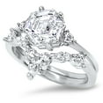 thumbnail image 3 of LaRaso Co Vintage Art Deco Wedding Engagement Ring Set for Women Size 7, 3 of 4