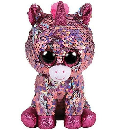 UPC: 0008421364367 | TY FLIPPABLES Sparkle Pink Unicorn