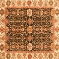 thumbnail image 1 of Ahgly Company Indoor Square Oriental Orange Traditional Area Rugs, 7' Square, 1 of 4