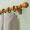 thumbnail image 6 of Lumi Mix & Match 1-3/8 in. Wood Single Curtain Rod, Heritage Oak, 6FT (2-piece 3FT rods), 6 of 7