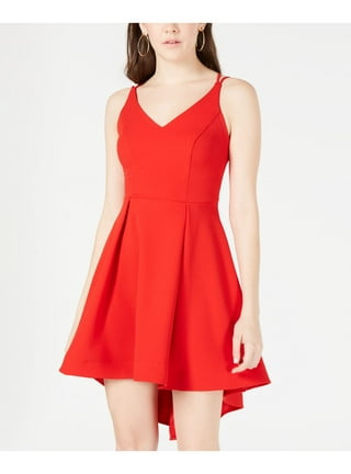 B darlin red cheap high low dress