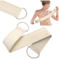 thumbnail image 1 of Correa de baño de lufa, exfoliante orgánico para espalda, masajeador de espalda, herramienta de ducha de spa para hombres y mujeres, 1 of 5