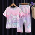 MEI 2025 NEW 2025 Sanrio Children Pajamas Anime Kuromi Hello Kitty