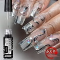 thumbnail image 2 of LILYCUTE-esmalte de Gel delineador de pintura metálica, superbrillante, dorado, plateado, espejo, líneas semipermanentes, manicura francesa, 5ML, 2 of 4