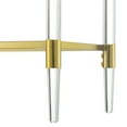 thumbnail image 4 of Convenience Concepts Royal Crest 2 Tier Acrylic Glass Console Table, Gold/Glass, 4 of 6