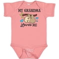 thumbnail image 3 of Inktastic My Grandma Loves Me with Sloth and Hearts Boys or Girls Baby Bodysuit, 3 of 5
