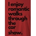 thumbnail image 2 of 9 Crowns Tees Men's "Romantic Long Walks Car Shows" T-shirt (Unisex Red, X-Large), 2 of 3