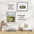 thumbnail image 3 of decorUhome 8x10 Picture Frames Set of 2, Display 5x7 Pictures with Mat or 8x10 without Mat, Wall and Tabletop Display Photo Frames, Silver, 3 of 9