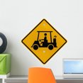 thumbnail image 1 of Golf Cart Crossing Caution Wall Mural Decal by Wallmonkeys Vinyl Peel and Stick Graphic (18 in W x 14 in H), 1 of 4