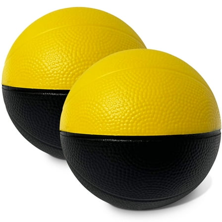 Botabee 4" Foam Basketball - 2-Pack Soft Mini Basketball - Easy-Grip - Ideal for Kids & Adults