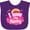 Purple, variant on Inktastic I Love My Nanny Grandchild Girls Baby Bib