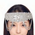 thumbnail image 1 of Diadema con diamantes de imitación, diadema nupcial, joyería para la frente, cadena para la cabeza, tocado para boda, carnaval, puesta en escena, cóct, 1 of 8