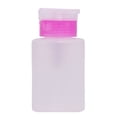 thumbnail image 2 of Vogacara Dispensador de bomba vacía de empuje hacia abajo Distribución de líquido de botella transparente de Juegos de manicura Rosado, 2 of 6