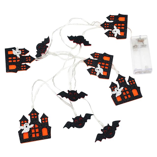Clearance! Halloween Decorations! Halloween Lights, Waterproof tery LED Castle Fairy-Lamps Hanging For Bedroom Scary Halloween Party Decorations Buy 2 Get 3