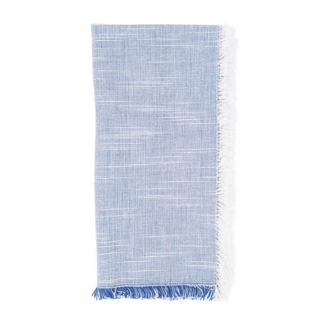 

Saro 1919.BL20S 20 in. Two-Tone Fringe Square Napkins Black - Set of 4