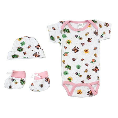 

Bambini Newborn Pink Baby Shower Layette Gift Set 4pc (Baby Girls)