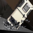 thumbnail image 5 of Designed for Motorola Razr 2023 Hybrid Cases with Magnetic Ring Holder Stand Kickstand Heavy Duty Rugged 2in1 Shockproof Phone Case Cover [Gold], 5 of 9