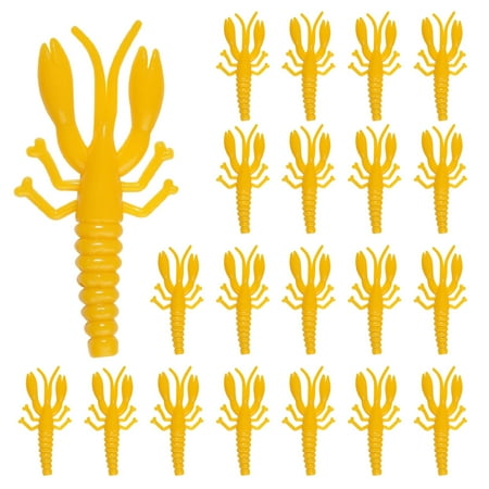 Jkung 20Pcs/Set 5.2CM/1G Soft Crayfish Lure Realistic Bionic Colorful Lobster Swimbait Artificial Shrimp Bait Freshwater Saltwater Snakehead Bass Fishing Accessories