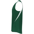 thumbnail image 4 of Holloway XL Youth PR Max Track Jersey Dark Green/White 221235, 4 of 5