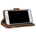 thumbnail image 5 of iPhone 8 Wallet Case, iPhone 7 Case, Dteck Soft Leather Zipper Wallet Case Magnetic Buckle Horizontal Flip Cover with 5 Card Slots/Photo Pocks For Apple iPhone 8 /iPhone 7 4.7 inch, Brown, 5 of 8