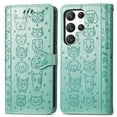 thumbnail image 2 of Feishell for Samsung Galaxy S21 Ultra Cartoon Cute Wallet Case, Cat Dog Style Flip with ID Card Holder Premium PU Leather Cases with Wrist Strap, Magnetic Closure Folio Kickstand Phone Cover, Green, 2 of 11