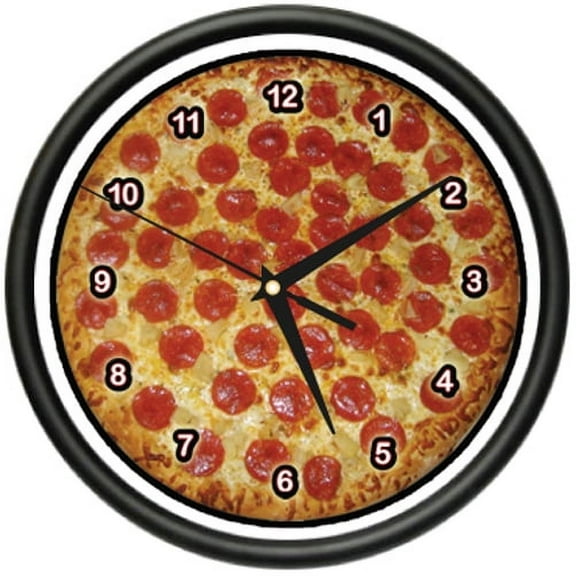 PIZZA Wall Clock place kitchen decor italian food art