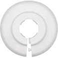 thumbnail image 2 of 10 Pack Single Rosettes For Radiator Tubes, Heater Pipe Cover, Rosette, Ring, 21mm, White Polypropylene (21mm), 2 of 5