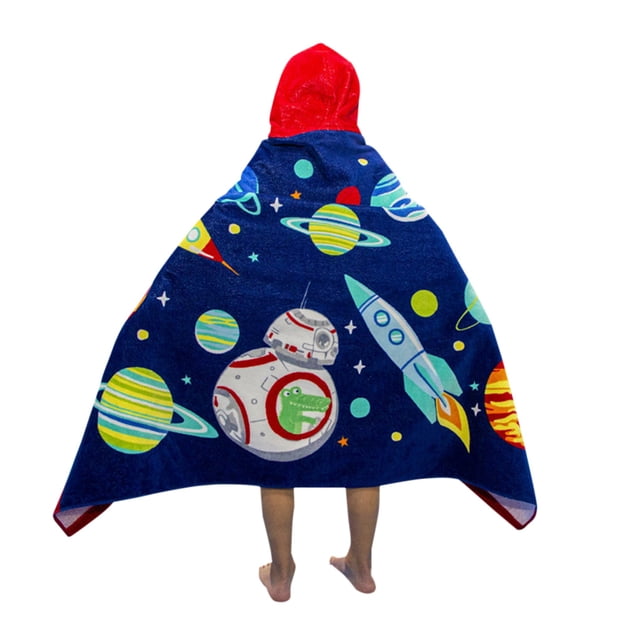 Matsuzay Extended Kids Bath Beach Toalla con capucha de felpa de algodón Capa de dibujos animados de ducha Poncho Toallas y Paños Vistoso Matsuzay HA000744-03B