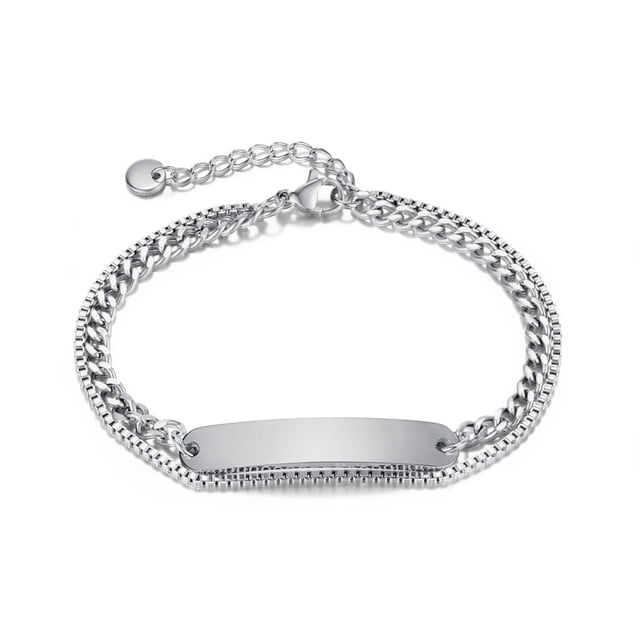 Pulsera clásica de moda para hombre, pulsera de cadena cubana de estilo Punk, regalo de joyería para niños