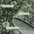 thumbnail image 5 of FairOnly Green 8'x10'Vintage Distressed Floral Area Rug Machine Washable Ultra Thin Low Pile Non-Slip Oriental Rug for Living Room Bedroom Kitchen, 5 of 7