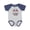 Baseball Heather and Navy, variant on Gettysburg Pennsylvania USA Boys or Girls Baby Bodysuit
